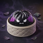 Squishy Dumpling Chauve-souris noire pailletée — Halloween — avec sa boîte Halloween
