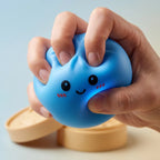 Squishy Dumpling Bleu Océan en situation de jeu