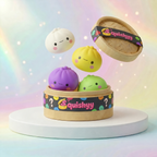 Coffret Squishy Gyoza Japonais — vu de face sur fond neutre