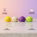Coffret Squishy Gyoza Japonais — guide des tailles, comparaison avec une main