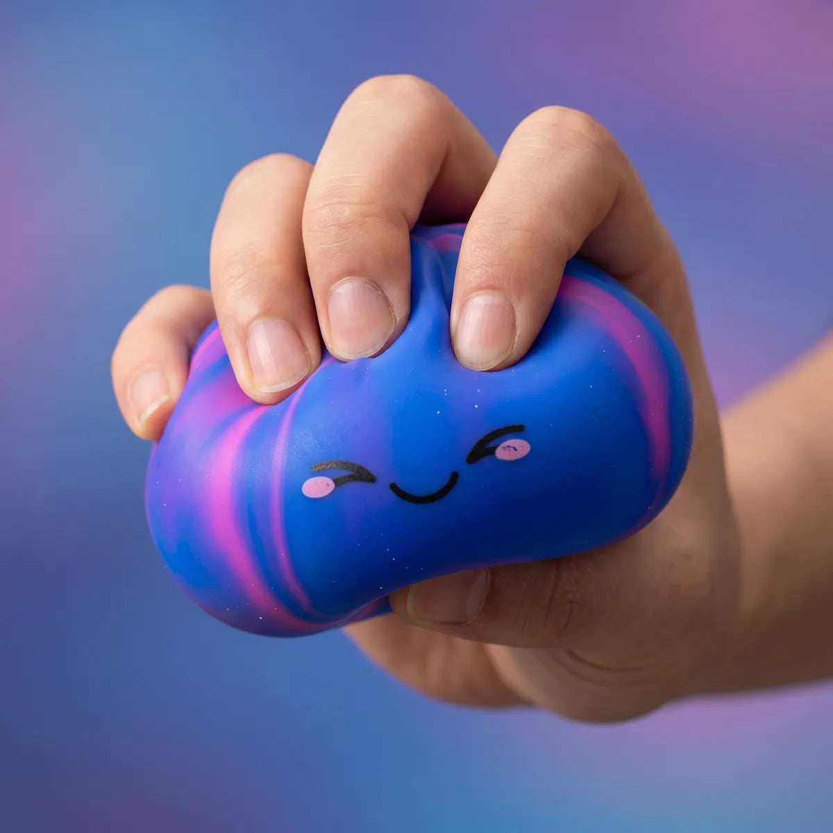 Squishy Dumpling Arc-en-ciel — en situation de jeu