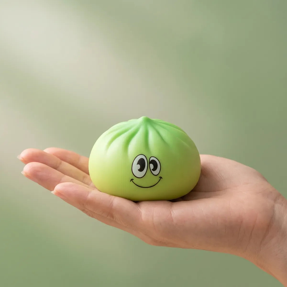 Squishy Dumpling Mystère Fidget Coussin — tenu dans la main