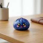 Squishy Dumpling Galaxie Cosmos — posé sur un bureau