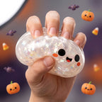 Squishy Dumpling Fantôme irisé — Halloween — gros plan sur la texture