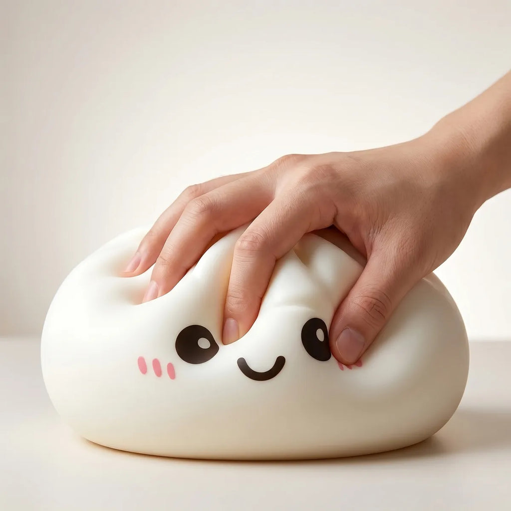 Squishy Dumpling Géant 25 cm — comparaison de taille