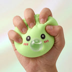 Squishy Dumpling Bubble Vert — pressé entre les doigts