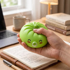 Squishy Dumpling Bubble Vert Jade — utilisé comme anti-stress