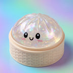 Squishy Dumpling Holographique — macro de la surface