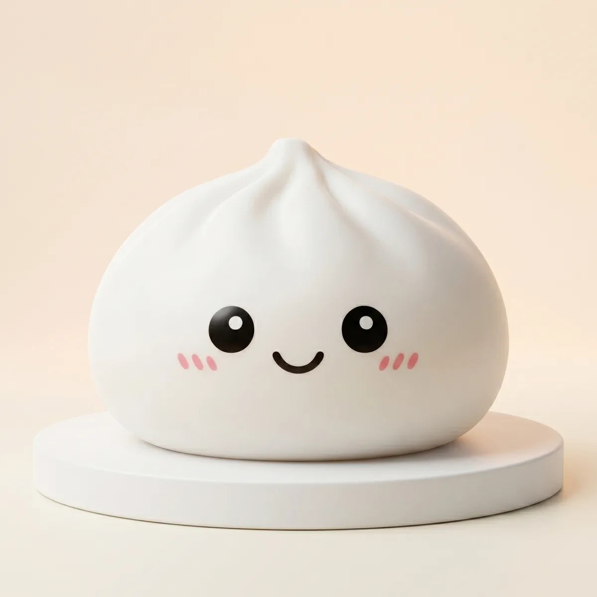 Squishy Dumpling Géant 25 cm — vu de face sur fond neutre