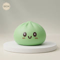 Squishy Dumpling Vert 15 cm — vu de face sur fond neutre