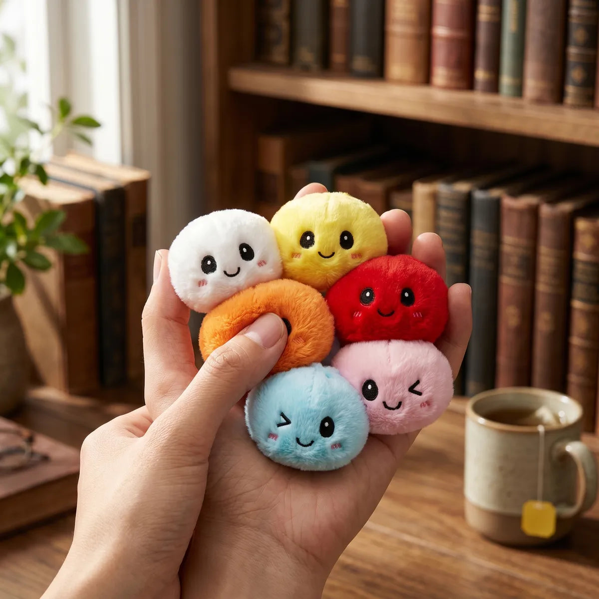 Coffret 6 Porte-clés Squishy Dumpling — en décoration de bureau