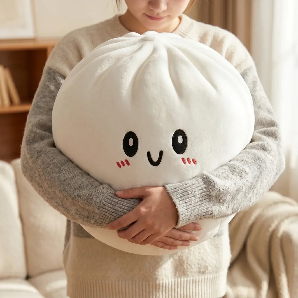 Squishy Dumpling Coussin 25 cm — serré dans les bras