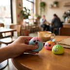 Trio Mini Squishy Dumpling Kawaii — en décoration de bureau