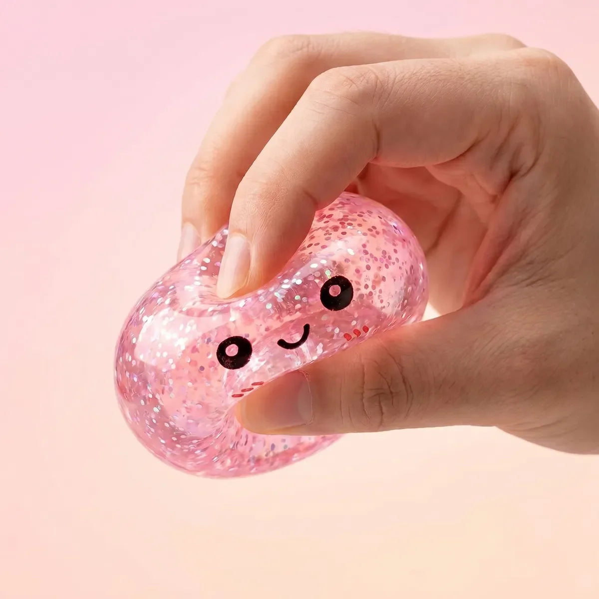 Mini Squishy Dumpling Métallisé — pressé entre les doigts
