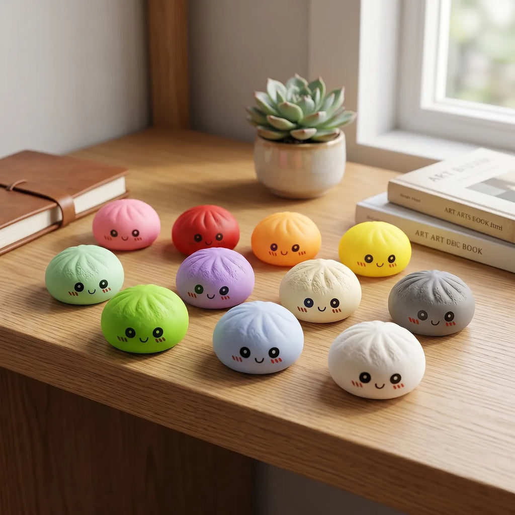 Lot de Mini Squishy Dumpling Mystère 3,3 cm — aux côtés des autres modèles