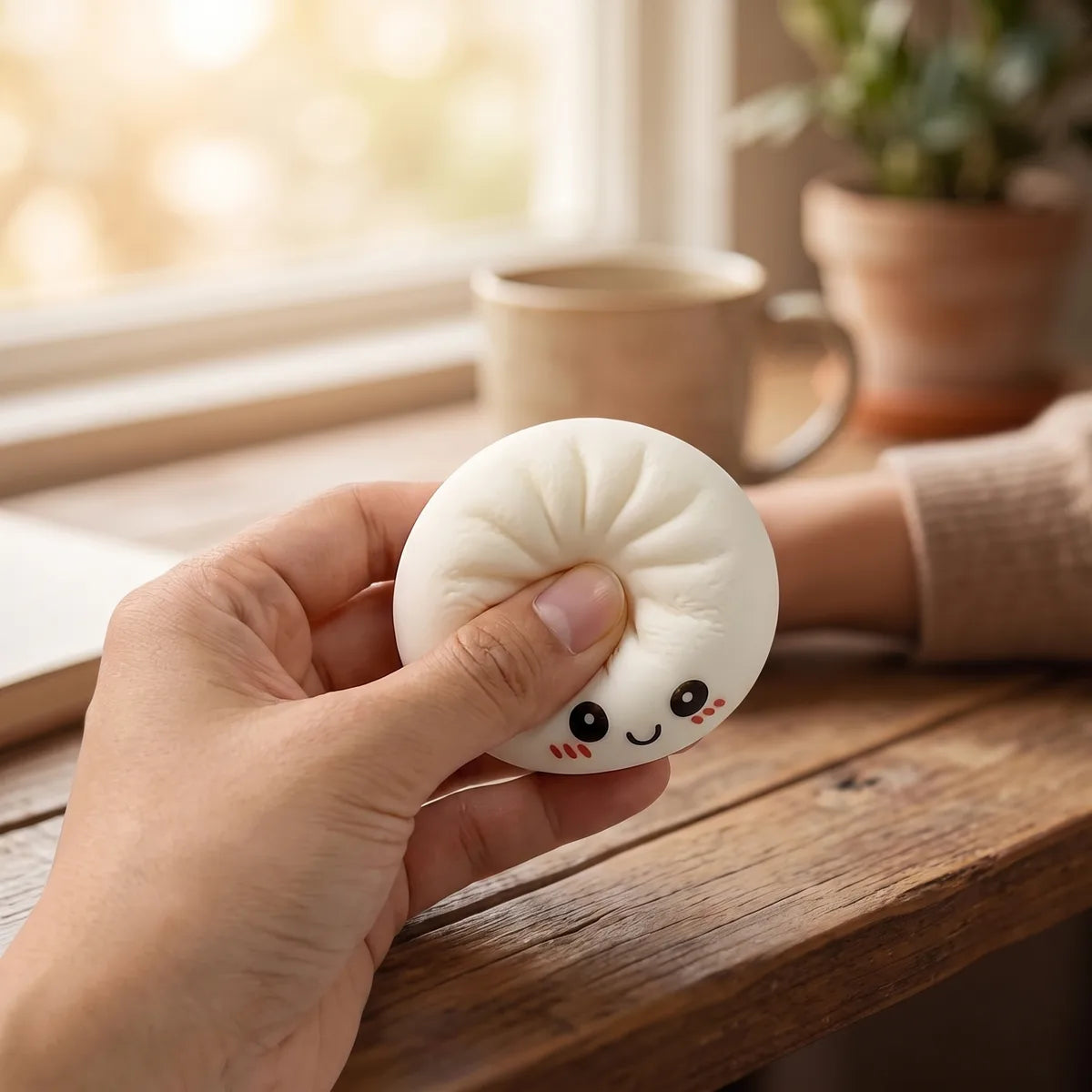 Lot de Mini Squishy Dumpling Mystère 3,3 cm — en décoration de bureau