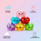 Mini Squishy Dumpling Métallisé — guide des tailles, comparaison avec une main
