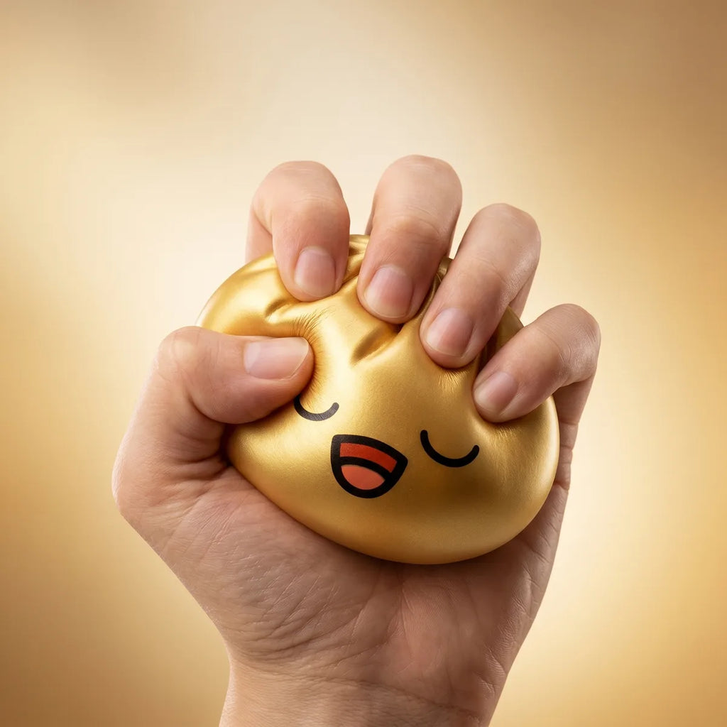 Squishy Dumpling Mystère Série Courte — pressé entre les doigts