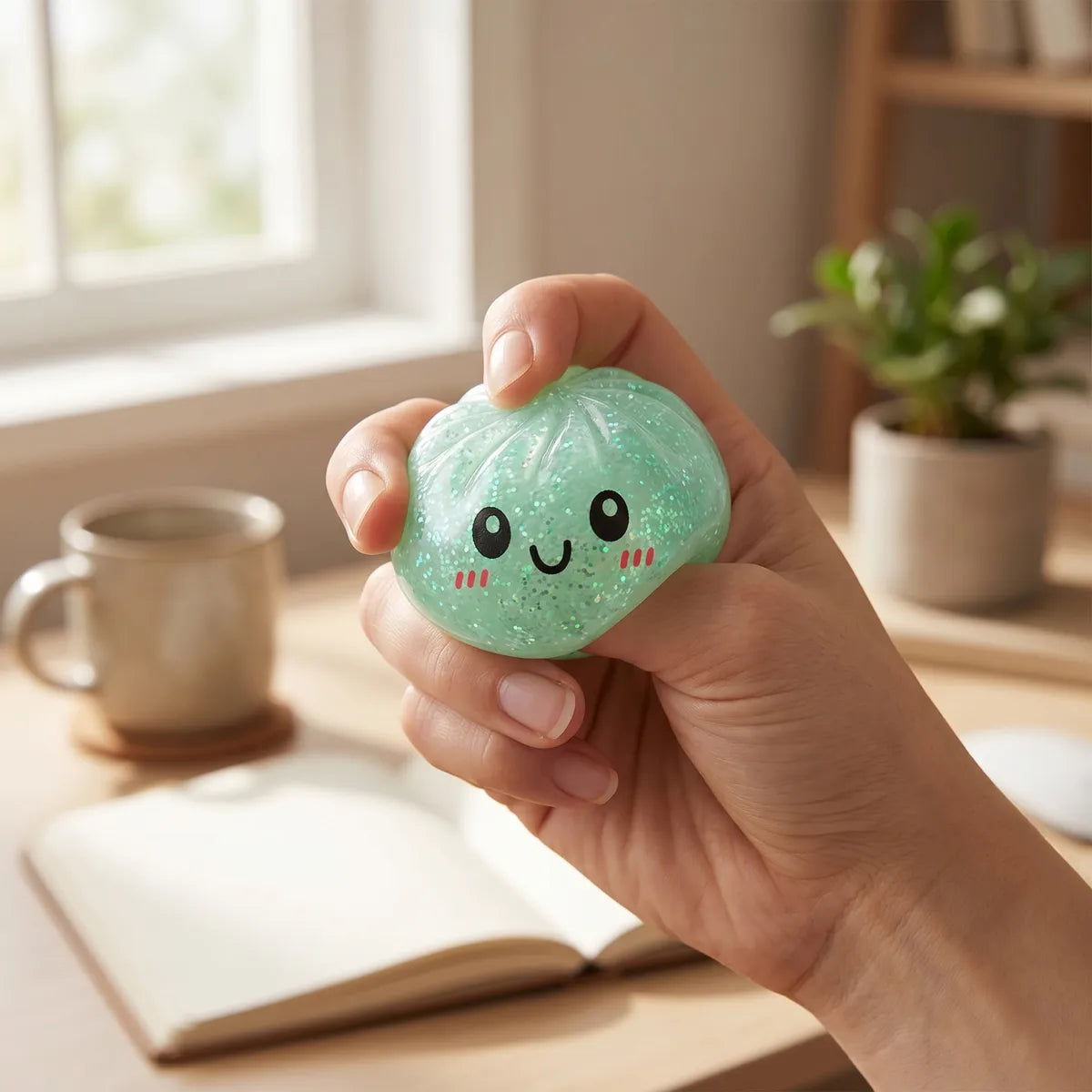 Squishy Dumpling Mystère Paillettes — en décoration de bureau