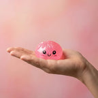 Trio Mini Squishy Dumpling Mystère Pailletés — en situation