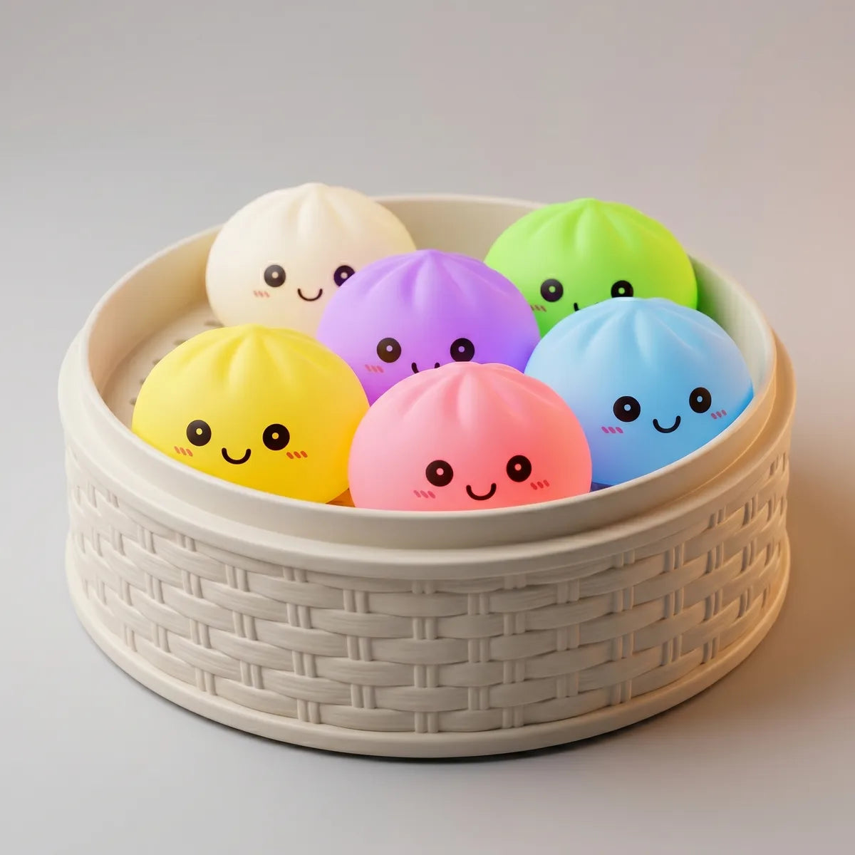 Squishy Dumpling Mystère Veilleuse — macro de la surface