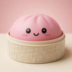 Squishy Dumpling Rose Poudré — gros plan sur la texture