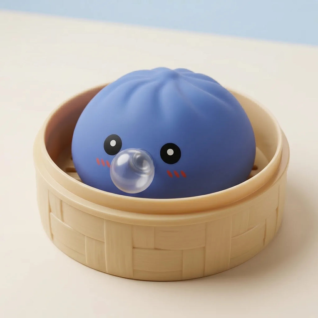 Squishy Dumpling Bubble Violet — macro de la surface