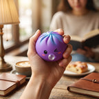 Squishy Dumpling Bubble Violet Cosmique — utilisé comme anti-stress