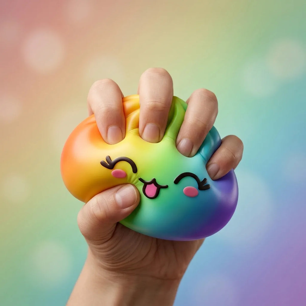 Squishy Dumpling Arc-en-ciel Chromé — en cours de compression