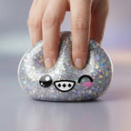 Squishy Dumpling Argent Chromé — en cours de compression
