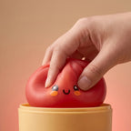 Squishy Dumpling Brioche Rouge — vue rapprochée de la matière