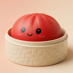 Squishy Dumpling Rouge Cerise — gros plan sur la texture