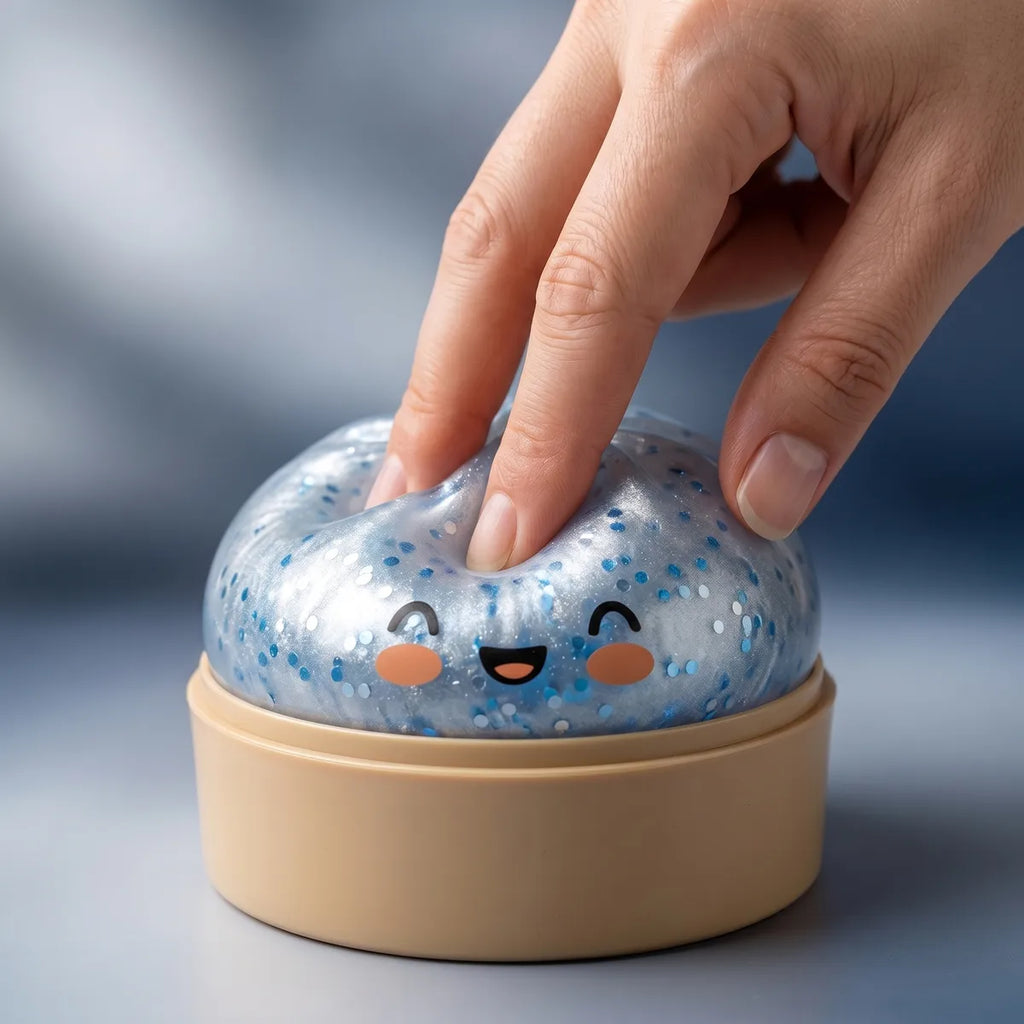 Squishy Dumpling Mystère Brioche — pressé entre les doigts
