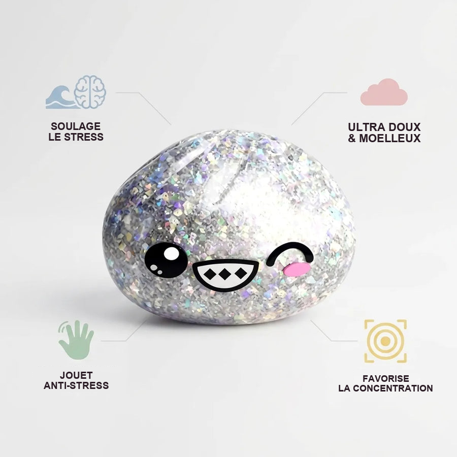 Squishy Dumpling Argent Chromé — détail des finitions