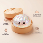 Squishy Dumpling Argenté à Paillettes — détail des finitions