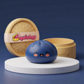 Squishy Dumpling Bleu Nuit — vu de face sur fond neutre