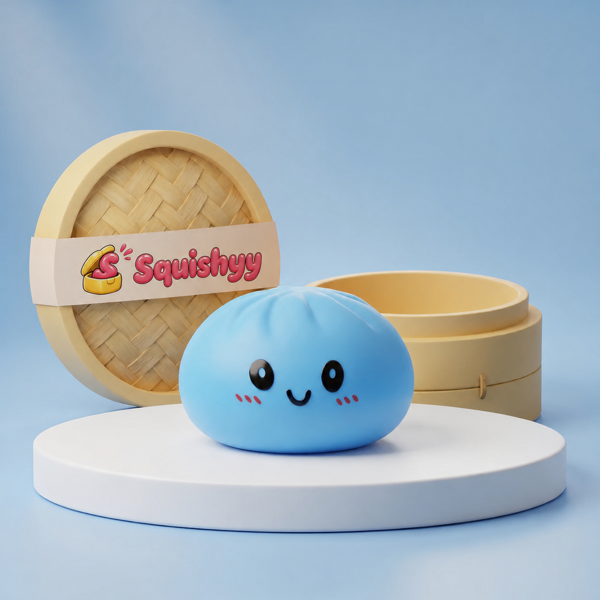 Squishy Dumpling Bleu Océan