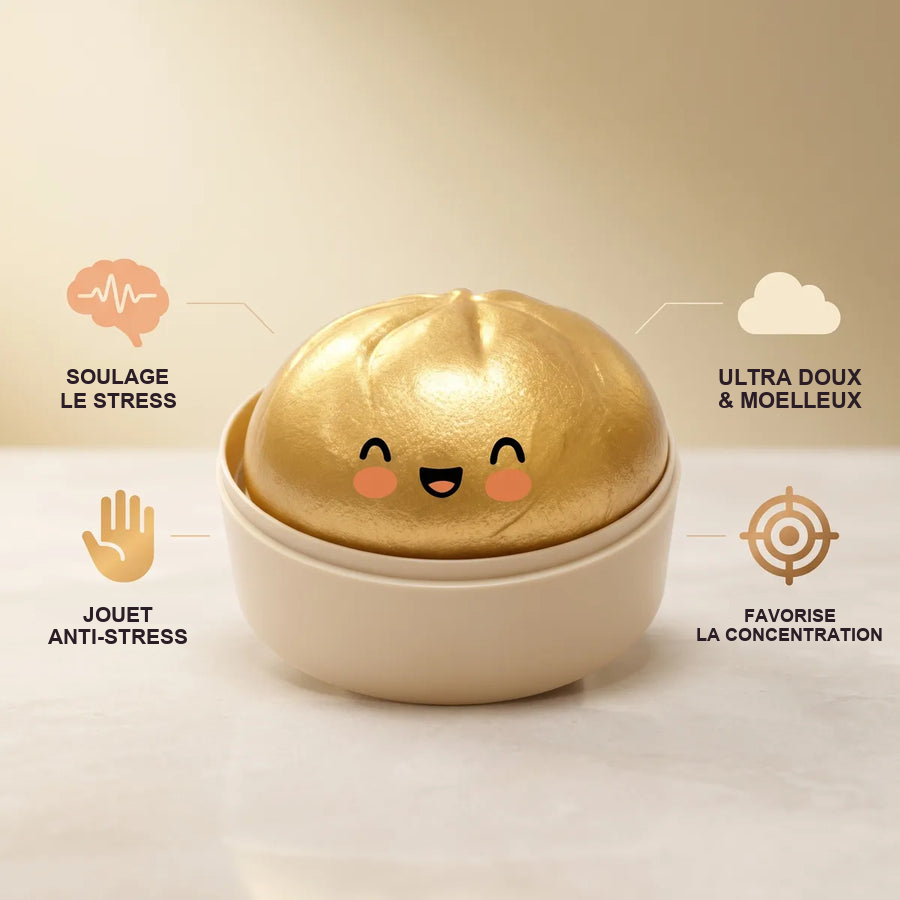Squishy Dumpling Brioche Dorée — détail des finitions