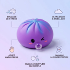 Squishy Dumpling Bubble Violet Cosmique — détail des finitions