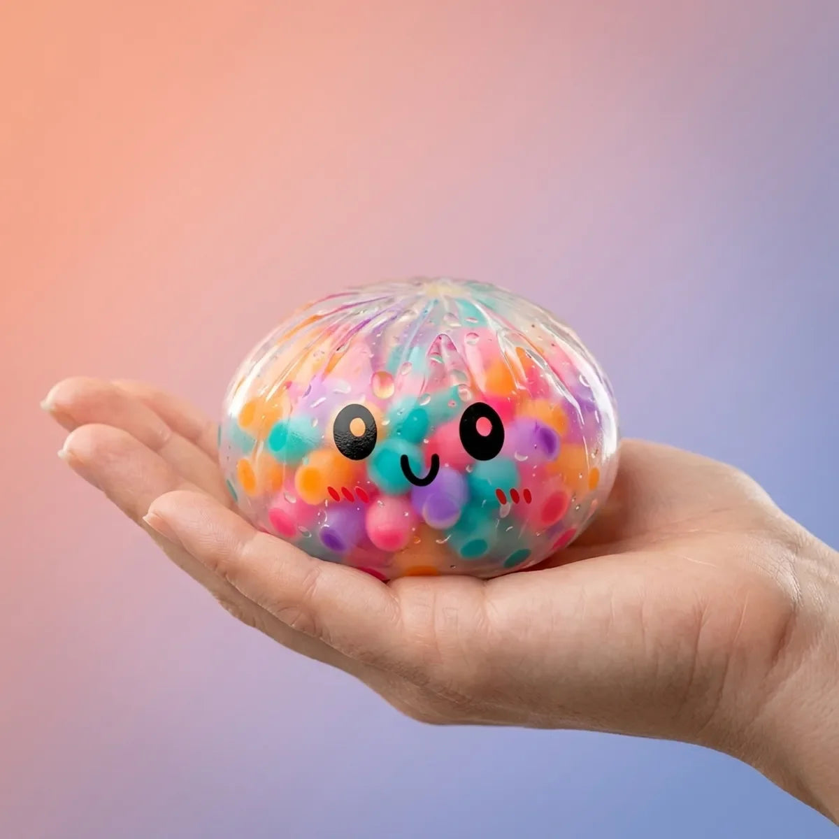Squishy Dumpling Bubble Multicolore — tenu dans la main