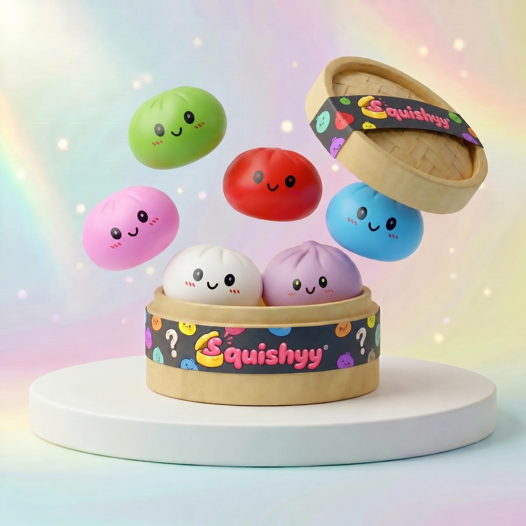Squishy Dumpling Mystère Boîte Surprise — avec sa boîte