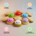 Squishy Dumpling Mystère Boîte Surprise — guide des tailles, comparaison avec une main