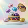 Squishy Dumpling Mystère Licorne Pailleté — vu de face sur fond neutre