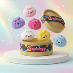 Squishy Dumpling Mystère Peluche — vu de face sur fond neutre