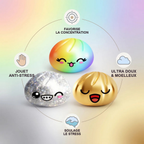 Squishy Dumpling Mystère Série Courte — guide des tailles, comparaison avec une main