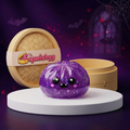 Squishy Dumpling Vampire violet à paillettes — Halloween — vu de face