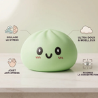 Squishy Dumpling Vert 15 cm — détail des finitions