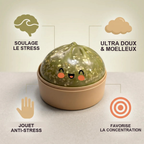 Squishy Dumpling Vert Émeraude Pailleté — détail des finitions