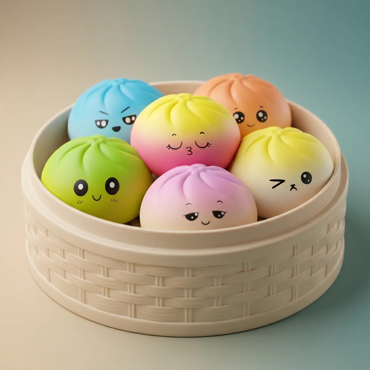 Squishy Dumpling Mystère Format Vidéo — macro de la surface