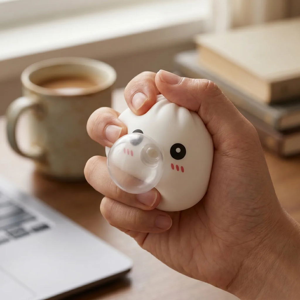 Squishy Dumpling Bubble Blanc — en décoration de bureau